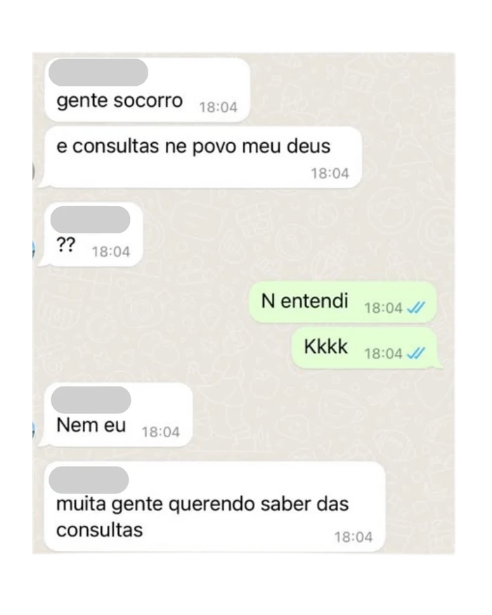 Print de depoimento de cliente no WhatsApp
